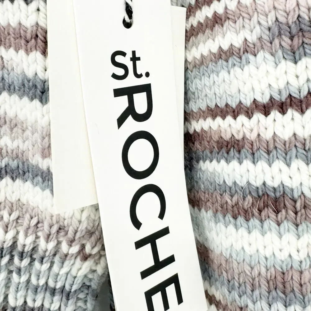 St. Roche Stormy 100% Marino Wool Pullover Sweater Size S NWT
